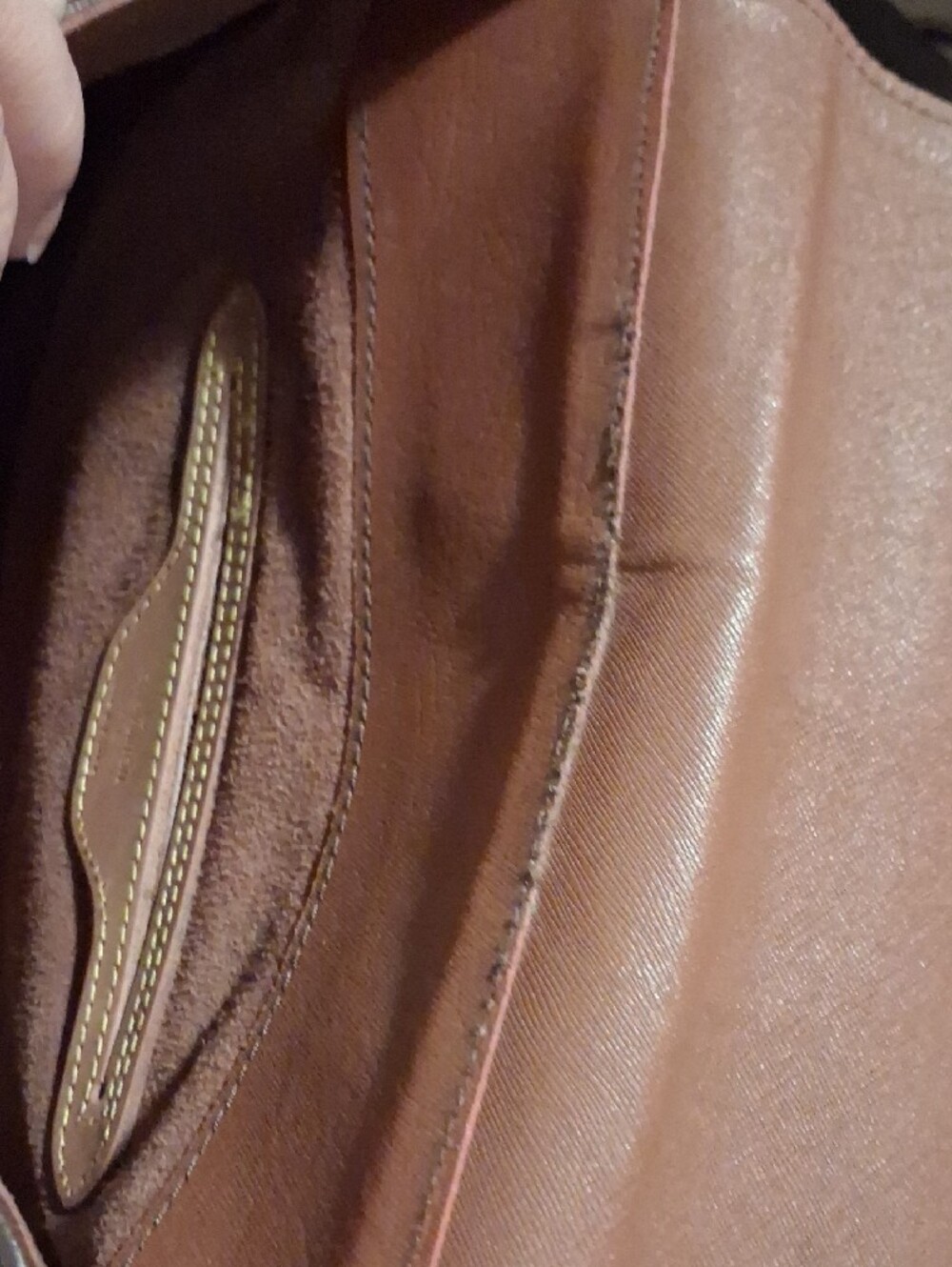 Louis Vuitton Monogram Messenger Bag in Brown and Tan - Picture 3 of 5